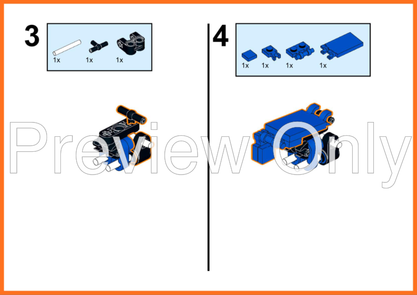 LEGO MOC 2x2 Brickformer (Blue) by theorangebrick | Rebrickable - Build ...