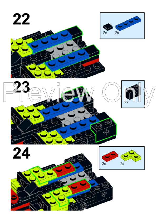 LEGO MOC Lamborghini Huracan 5in1 8stud wide Speed Champions