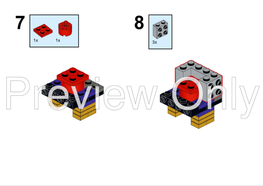 LEGO MOC Watchmen: Ozymandias Brickheadz by FMbricks | Rebrickable ...