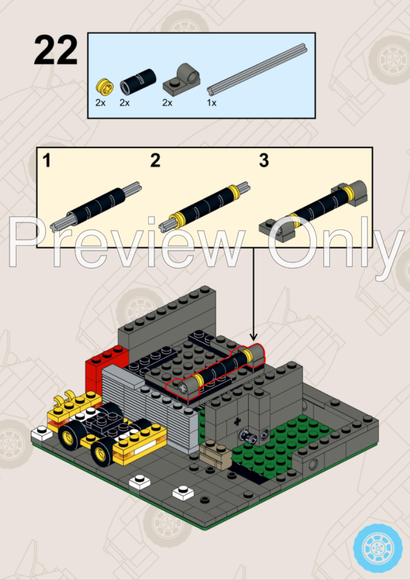 LEGO MOC Functional Scissor lift by De_Marco Rebrickable Build with