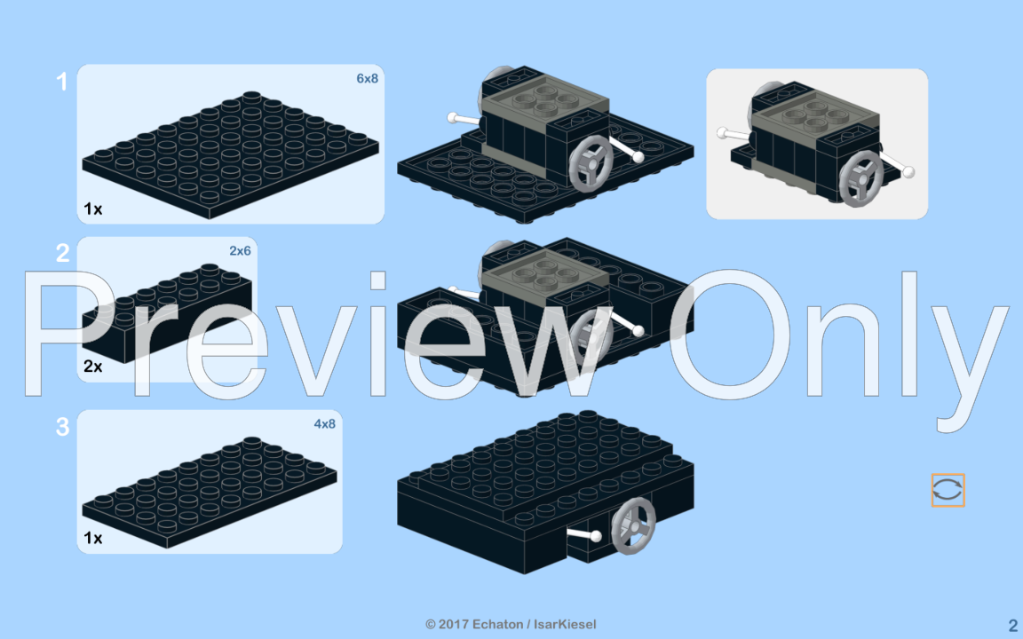 Lego Moc 8 Wheel Ore Wagon Ootz50 By Echaton Rebrickable Build With Lego