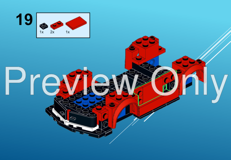 LEGO MOC-53674 Ferrari FXX K in 8 Stud Wide Style by klara_mocs