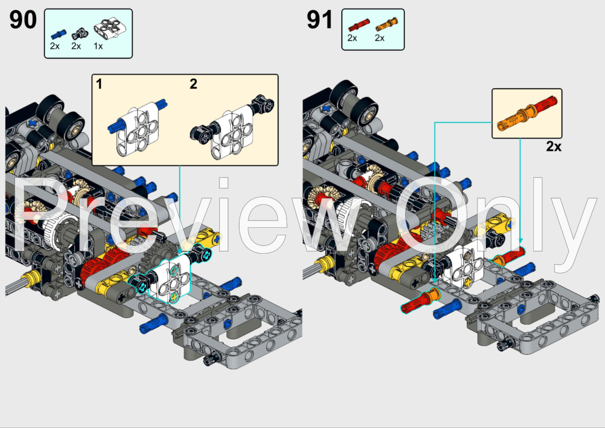 LEGO MOC Concrete Mixer Trailer for Mack Anthem (42078) by l1anchu