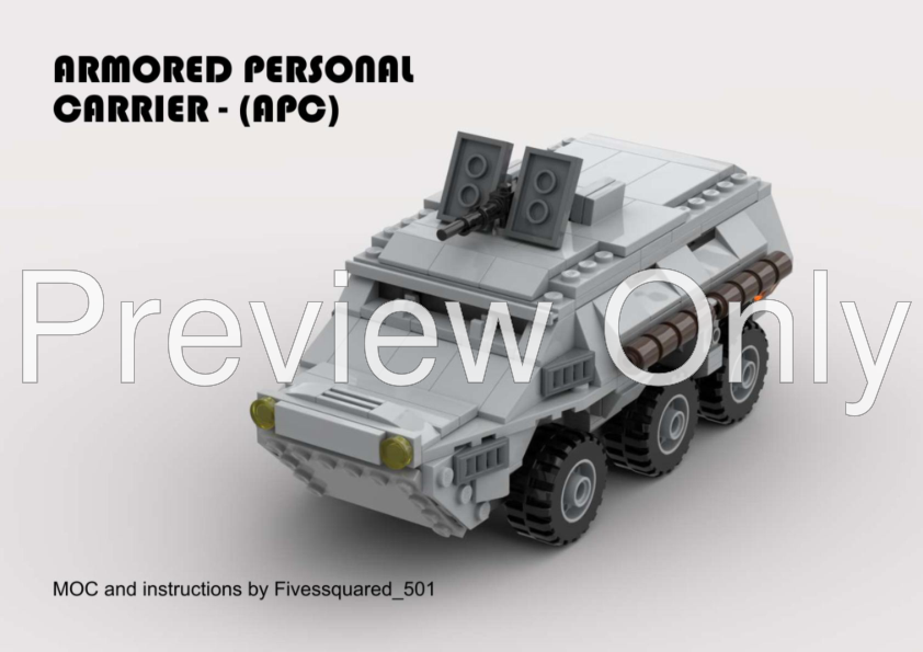 LEGO MOC Armored Personal Carrier - APC by Fivessquared_501