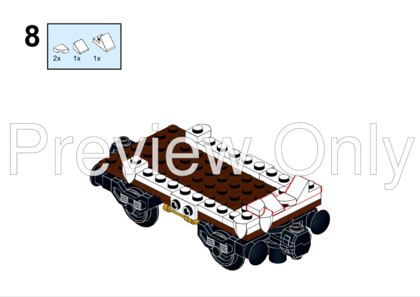 LEGO MOC Gingerbread Wagon for 102541 Winter Holiday Train by