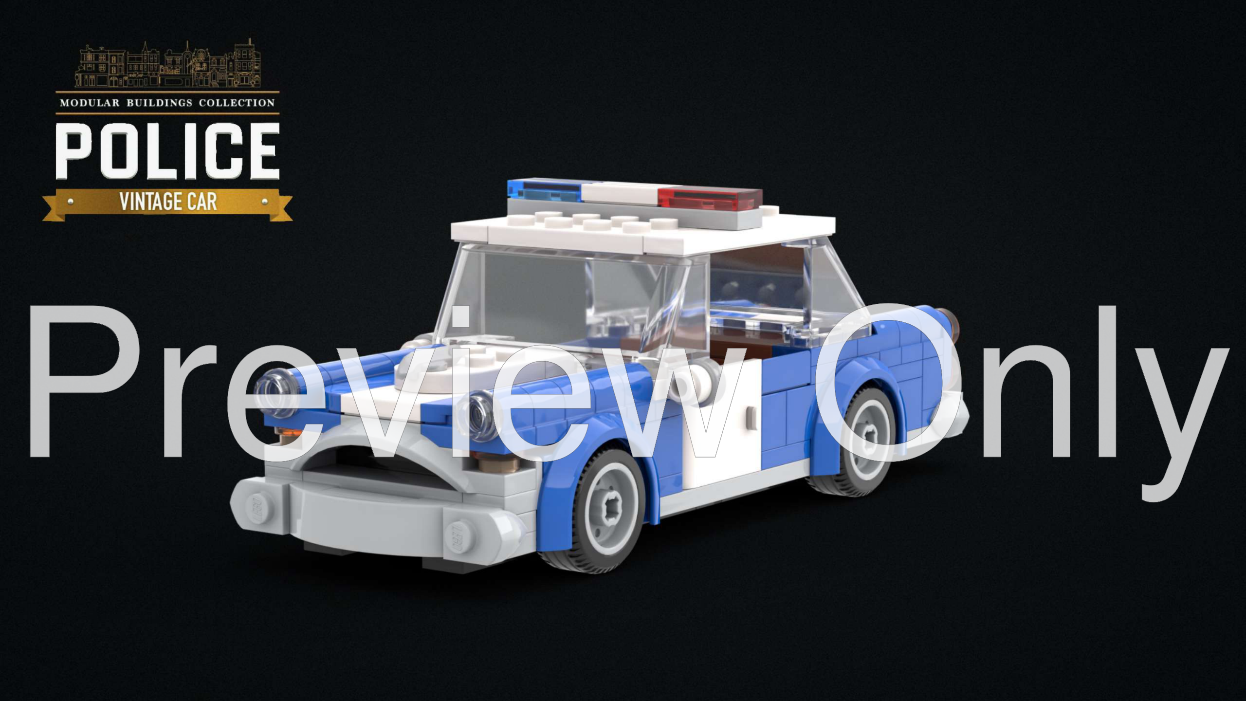 LEGO MOC Vintage Police Car by Beneklx - Build with LEGO