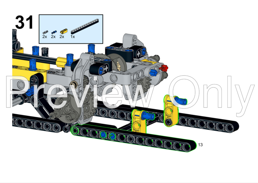 LEGO MOC 42030 RC Mine Loader by Domi333555 | Rebrickable - Build 