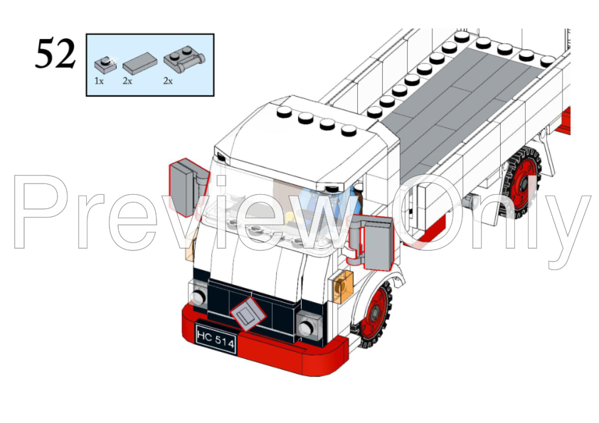 LEGO MOC Renault Super Galion SG4 Flatbed truck by SnowmanV