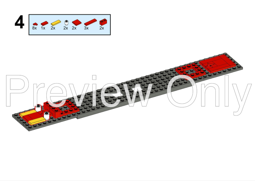 LEGO MOC 60197-inspired commuter train (8-wide/1:48 scale) by dsd