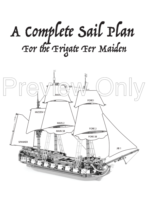 LEGO MOC-65878 Fer Maiden Privateer Frigate by supersick_