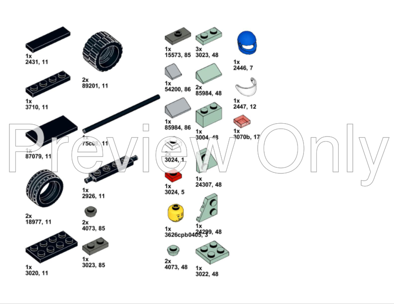 LEGO MOC F1 2021 Mercedes W12 by Superesc | Rebrickable - Build with LEGO