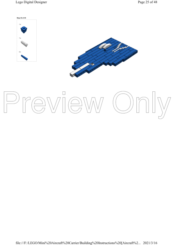 LEGO MOC Mini SceneWWII Aircraft Carrier (Desk Decoration) by