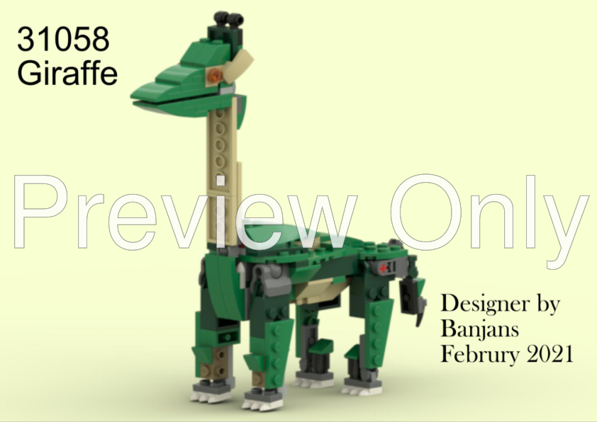 Lego best sale 31058 brachiosaurus