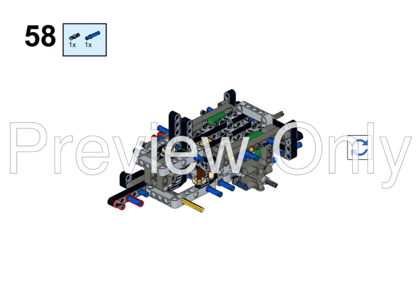 LEGO MOC Wheeled excavator with trailer (42078 alternate) by alterlego