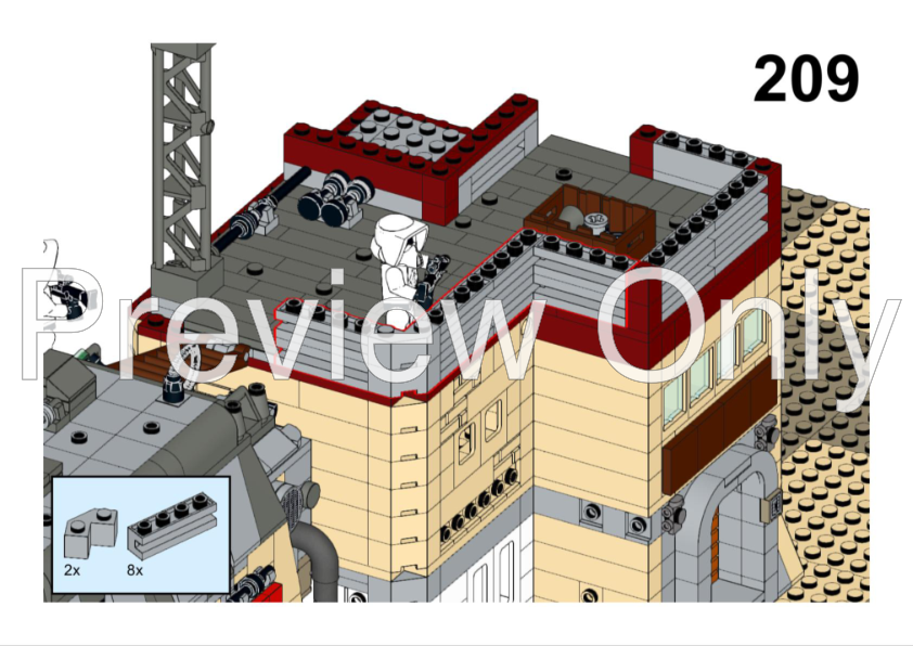 MOC Space Wars Star Movie SW Tatooine Mos Eisley Cantina Chapter