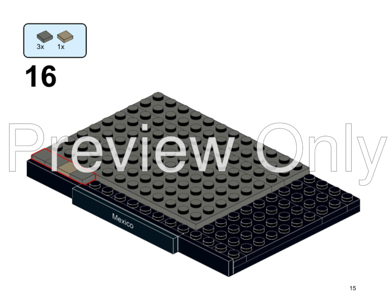 LEGO MOC Epcot Mexico by NorseBrothers Rebrickable Build with LEGO