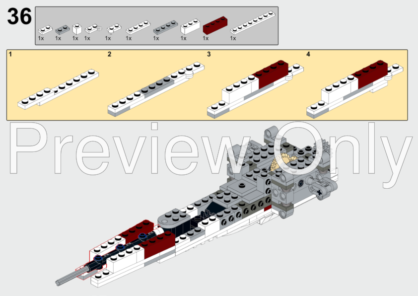 piedestal bjælke Eddike LEGO MOC Xwing Fighter by EDGE OF BRICKS | Rebrickable - Build with LEGO