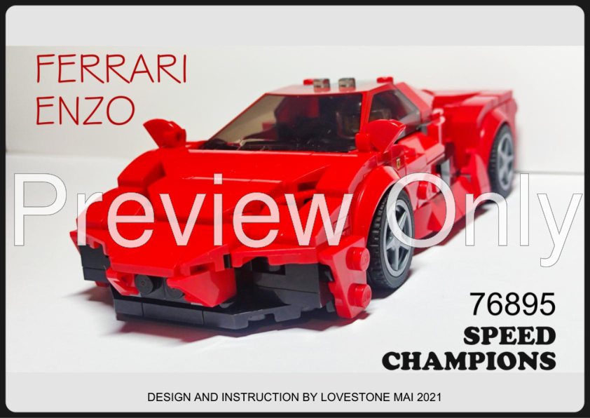 LEGO MOC 76895 Ferrari by Lovestone | Rebrickable Build with LEGO