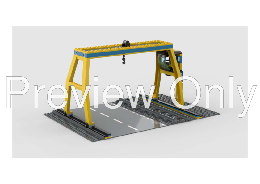 LEGO MOC Container bridge crane by LeFisch Rebrickable Build