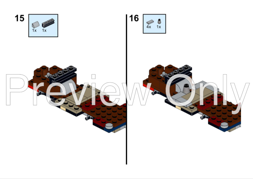 LEGO MOC Jetski trailer at the gas station (11005) by davidragon