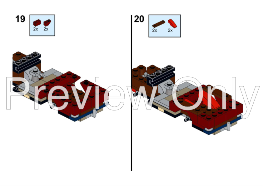 LEGO MOC Jetski trailer at the gas station (11005) by davidragon