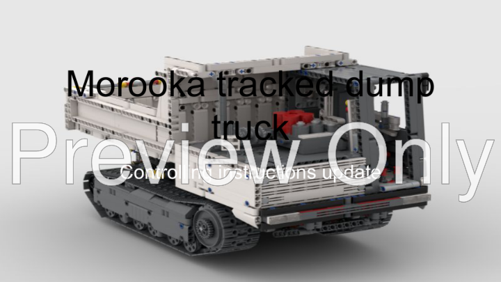 LEGO MOC Morooka tracked dump truck by Building with bricks