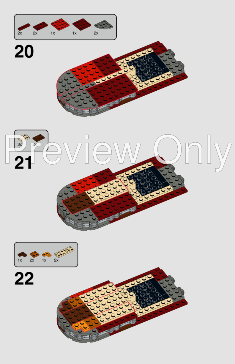 LEGO MOC Luke's X-34 Landspeeder by thomin Rebrickable Build