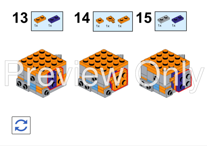 LEGO MOC Triceraton Brickheadz by polecat89 | Rebrickable - Build with LEGO