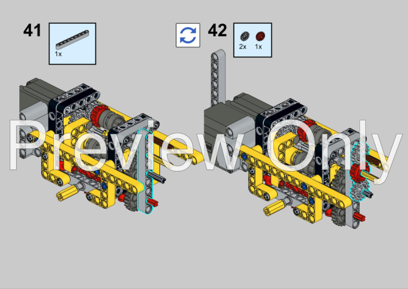 LEGO MOC 42114 Road grader by mic8per Rebrickable Build with LEGO