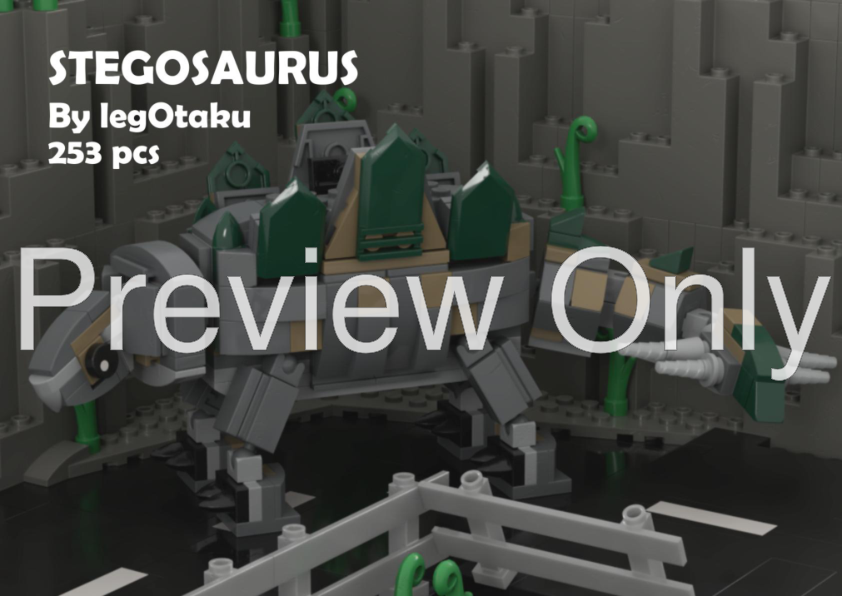 lego magazine stegosaurus instructions