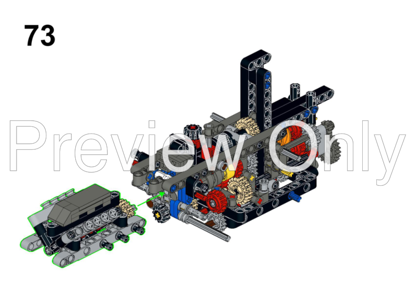 LEGO MOC 42110 C model - Willys Jeep by gyenesvi