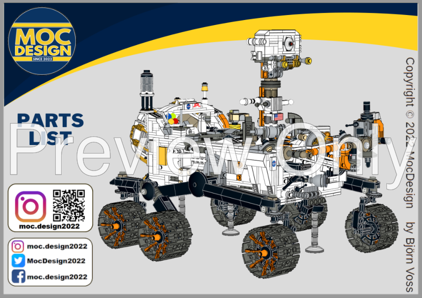 LEGO MOC NASA Perseverance Mars Rover (MARS 2020) by MOC DESIGN ...