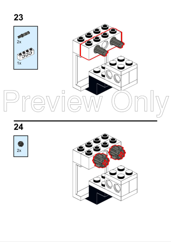 LEGO MOC Maxifigure stand for LEGO Storm trooper helmet by BrickWilder