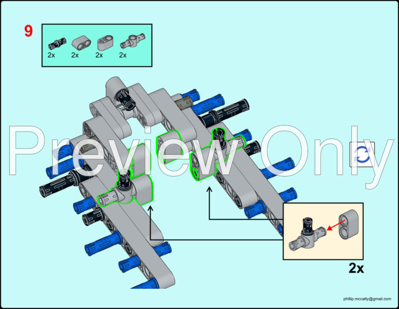 LEGO MOC (OLD Version) Air Tech Claw Rig RC by @McCatty_TECH