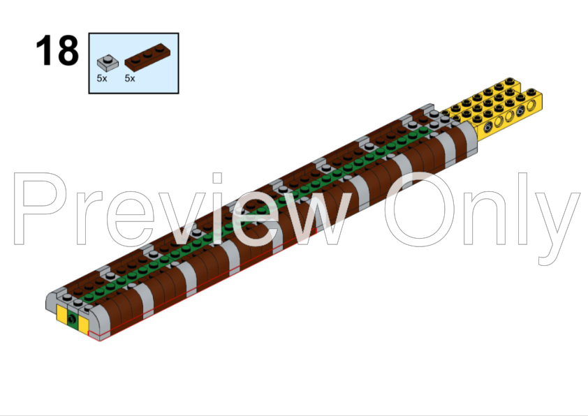 MOC PARTS GDS-21152 Minifi, Utensil Tool Sledgehammer (Mjolnir, Hammer)  compatible with lego 75904 Technical Building Blocks