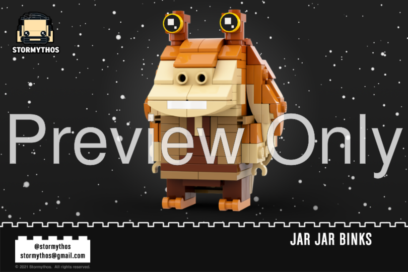 lego jar jar brickheadz