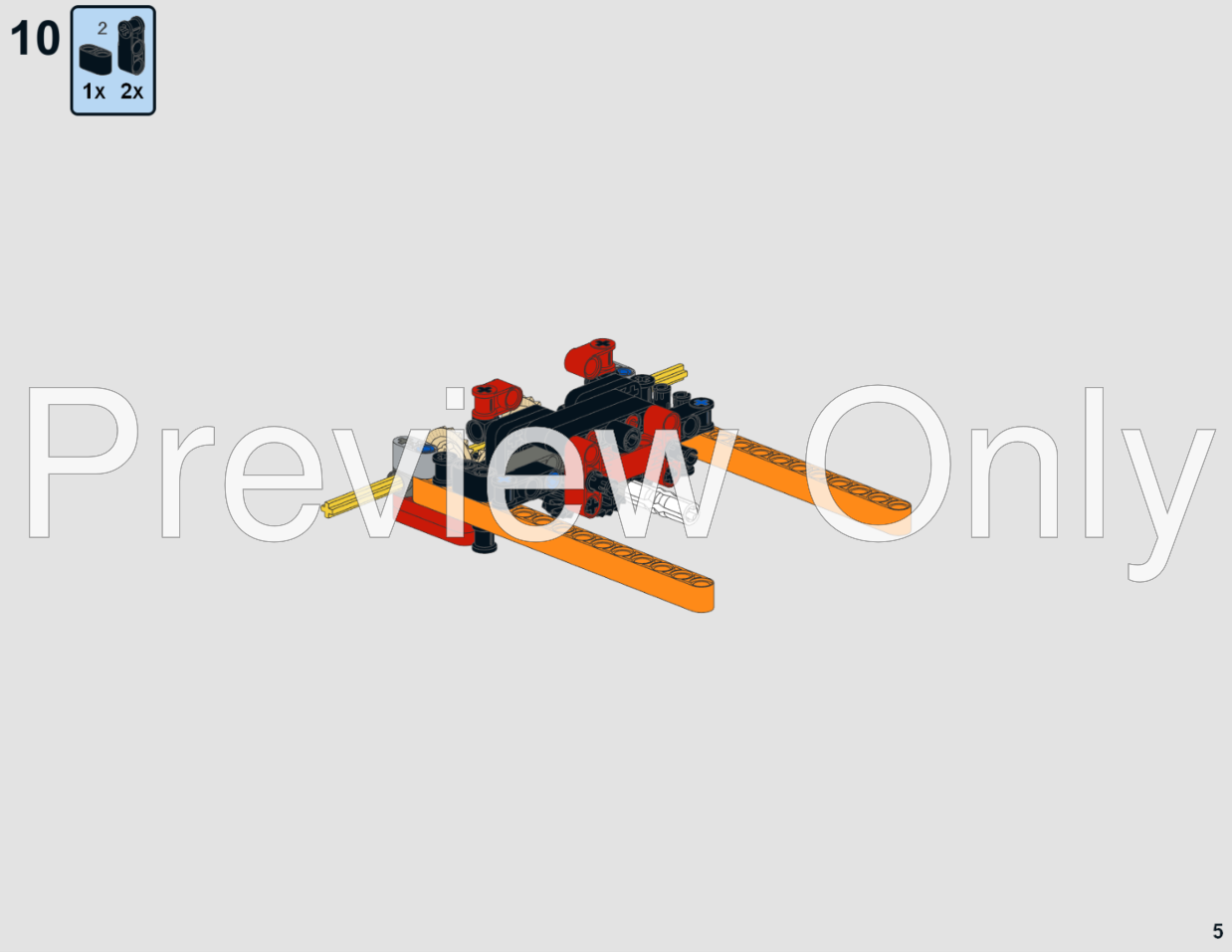 LEGO MOC Reach Stacker (42076 alternate) by olivierz | Rebrickable 