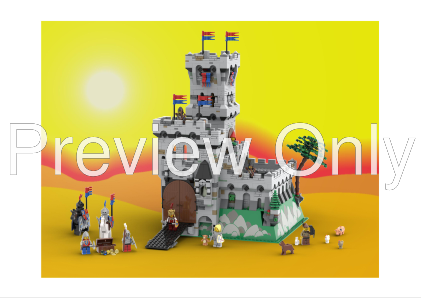 LEGO MOC King's Mountain Fortress – years anniversary by szandris89 | Rebrickable - with LEGO