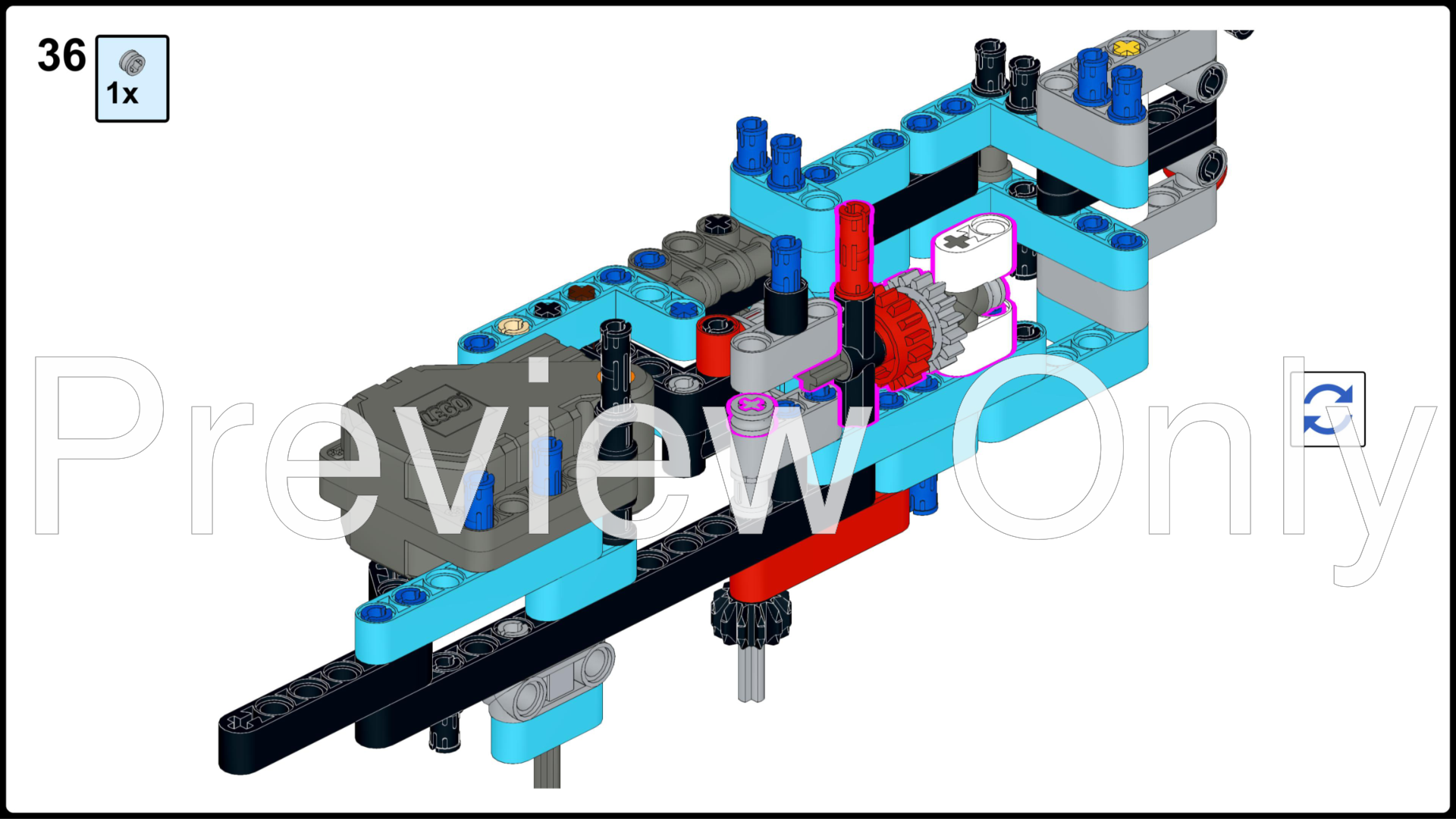 LEGO MOC Road Train Car Trailer 42106C model by kostq Rebrickable