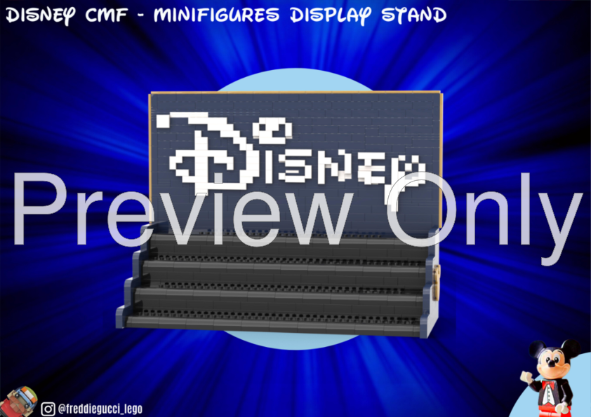 LEGO MOC Cinderella Castle - Collectible Minifigures Display Stand