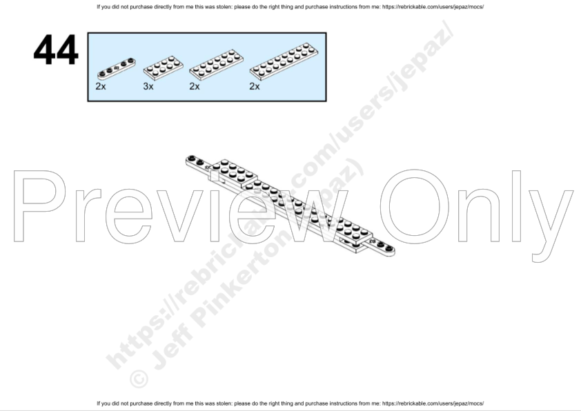 LEGO® Custom MOC Instructions: Angular Modular