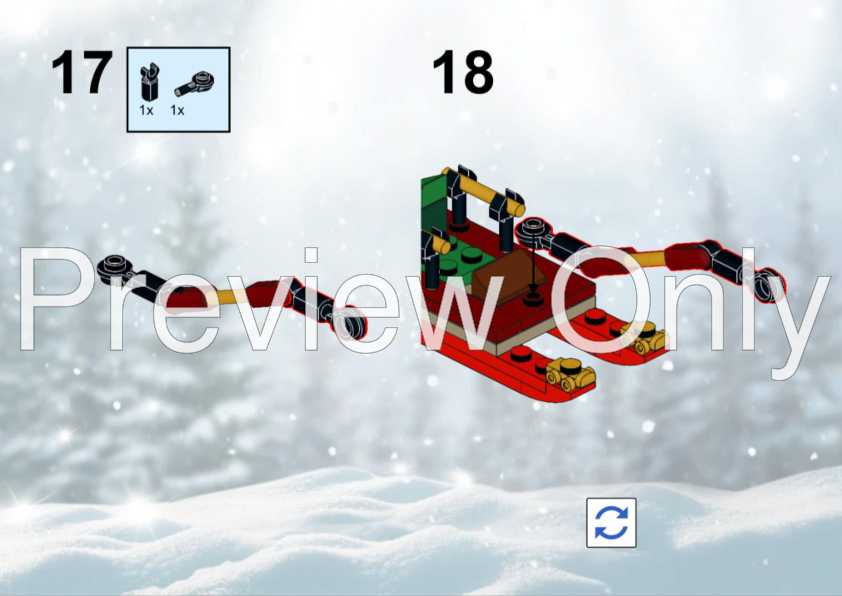 LEGO MOC-90411 Winter Village Reindeer Stables // 40499 by