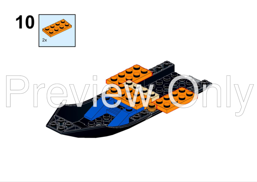 LEGO MOC 60226 [freemium] Mars Traingular Shuttle 2155 by modelar