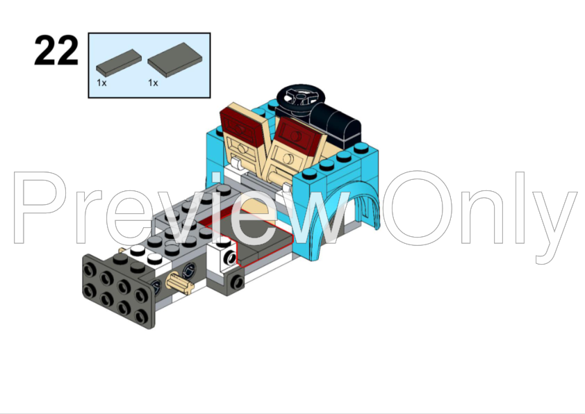 skat Beskæftiget Flock LEGO MOC T2 camper van figure scale by balmiteblock | Rebrickable - Build  with LEGO