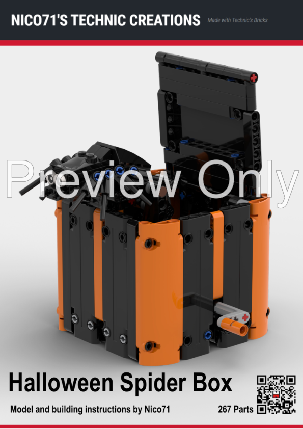 LEGO MOC Halloween Spider Box by Nico71 | Rebrickable - Build with