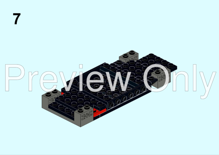 LEGO MOC-91417 Ferrrari 288 GTO - Speed Champions 8 Studs wide by