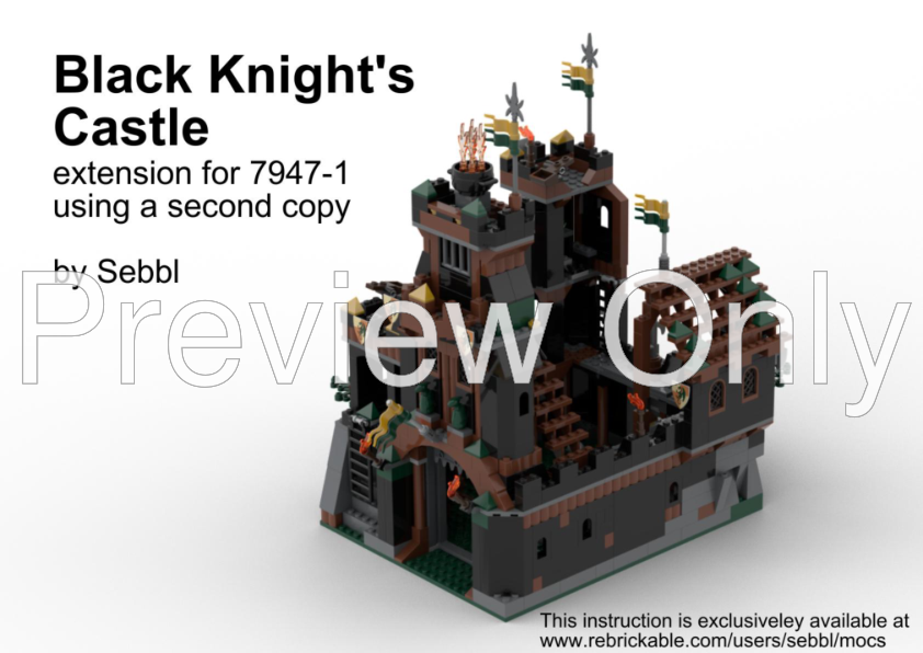 LEGO MOC Black Knight's Castle (Extension for 7947-1) by sebbl ...