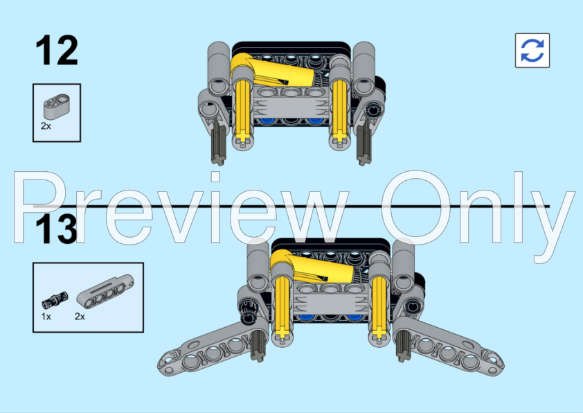 LEGO MOC-92611 Dune Buggy (42111 alternate build) by EvilEnderman