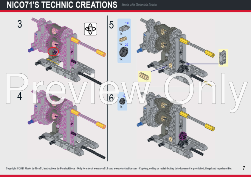 LEGO MOC Truck with Continuously Variable Transmission by Nico71