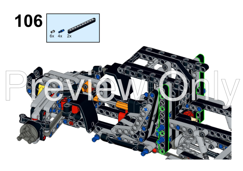 LEGO MOC 42126 C model - Class 1 Buggy by gyenesvi | Rebrickable ...